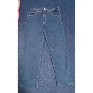 Turtle Bay New York Women Blue Jeans With Side Elastic Waistband NWOT  Large